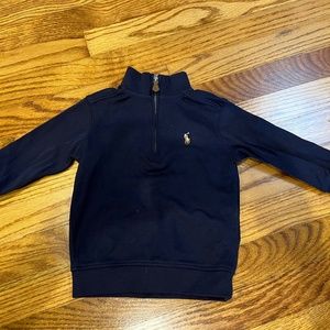 INFANT Ralph Lauren Navy Quarter Zip 18 MTHS